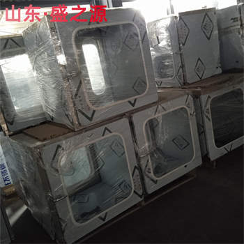 遼寧機械互鎖304不銹鋼雙層大把手傳遞窗