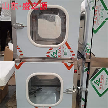 西藏雙開門機(jī)械互鎖304不銹鋼落地式傳遞窗